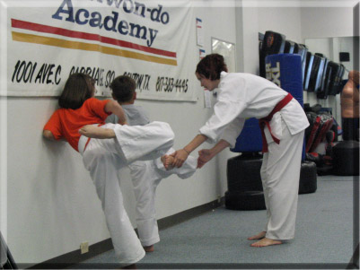 martial arts instruction wall exercises